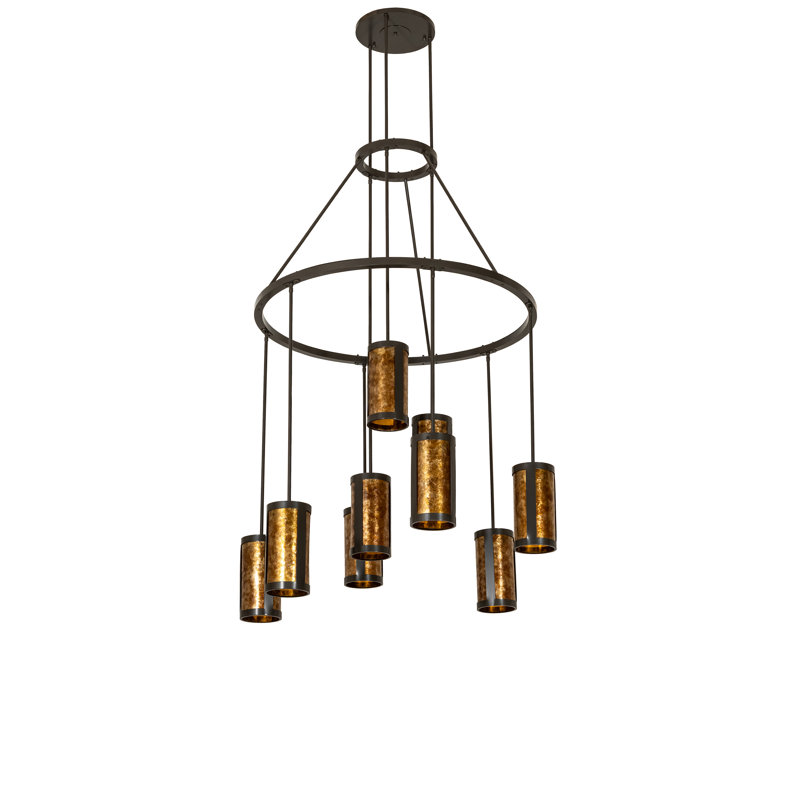 48" Wide Cartier 9 Light Cascading Chandelier