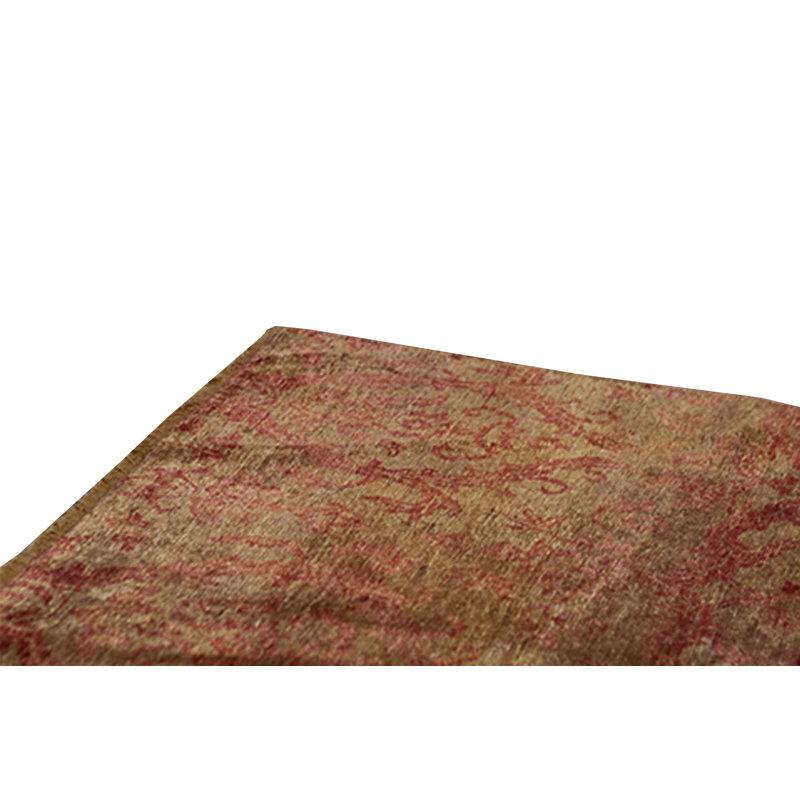 Damask Area Rug in Rust/Gold