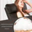Fauteuil inclinable inclinable en cuir synthétique avec repose-pieds et télécommande pour repose-pieds