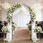 Treillis en acier durable, arche de mariage moderne, décoration de jardin