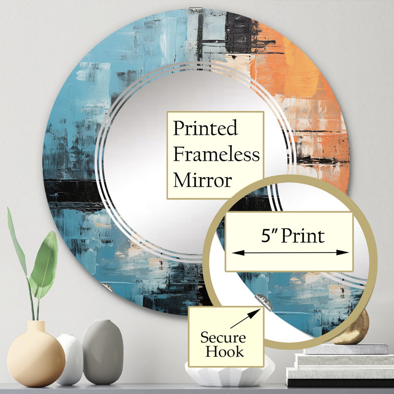 Miroir mural sans cadre Talloway, 24 po x 24 po