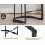 Upholstered Counter Stool with Metal Frame-1954613540
