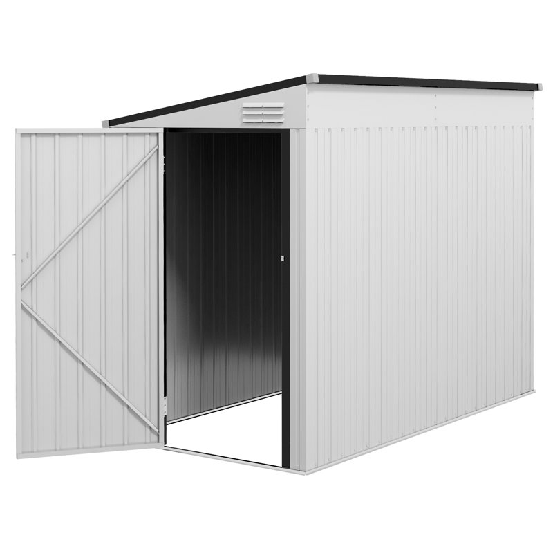 Remise de rangement extérieure en métal 4 pi x 7,7 pi Outsunny