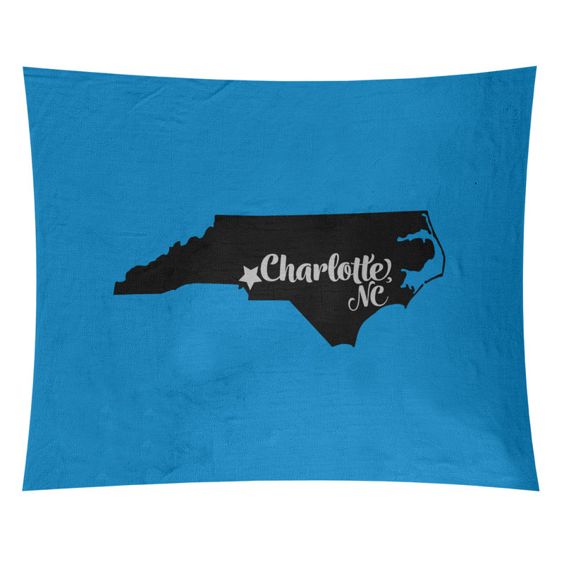 Tapisserie «North Carolina Sports», Bleu / noir, H 51 po x l 60 po