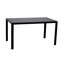 Noir en verre contemporary 7 pièces rectangulaire Dining Table Set