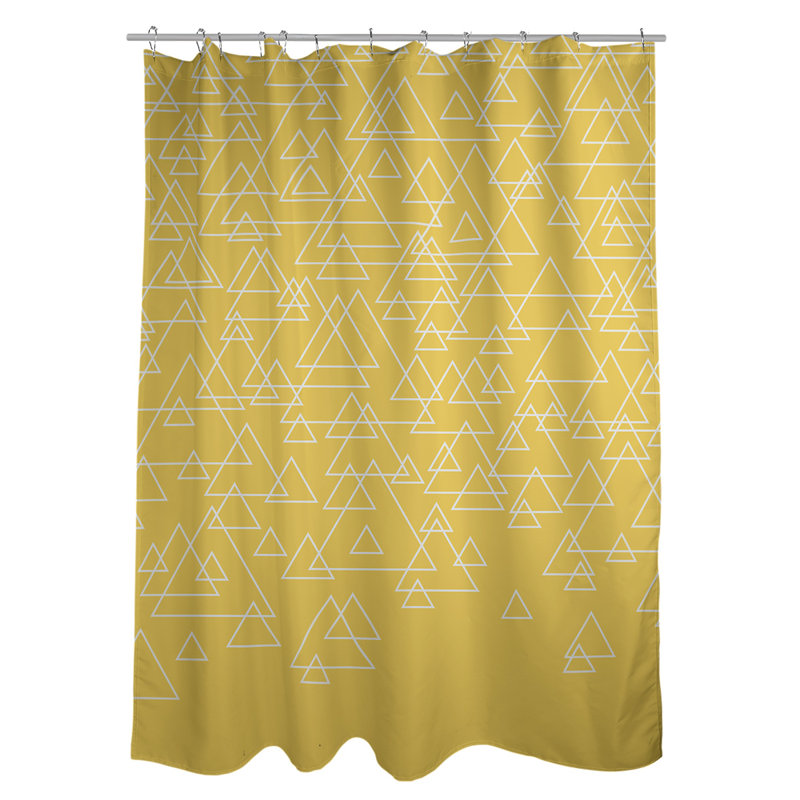 Rideau simple sower katelyn elizabeth dispersed triangles, Jaune