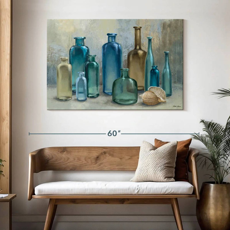 Senne Glass Bottles, 32" H x 48" W