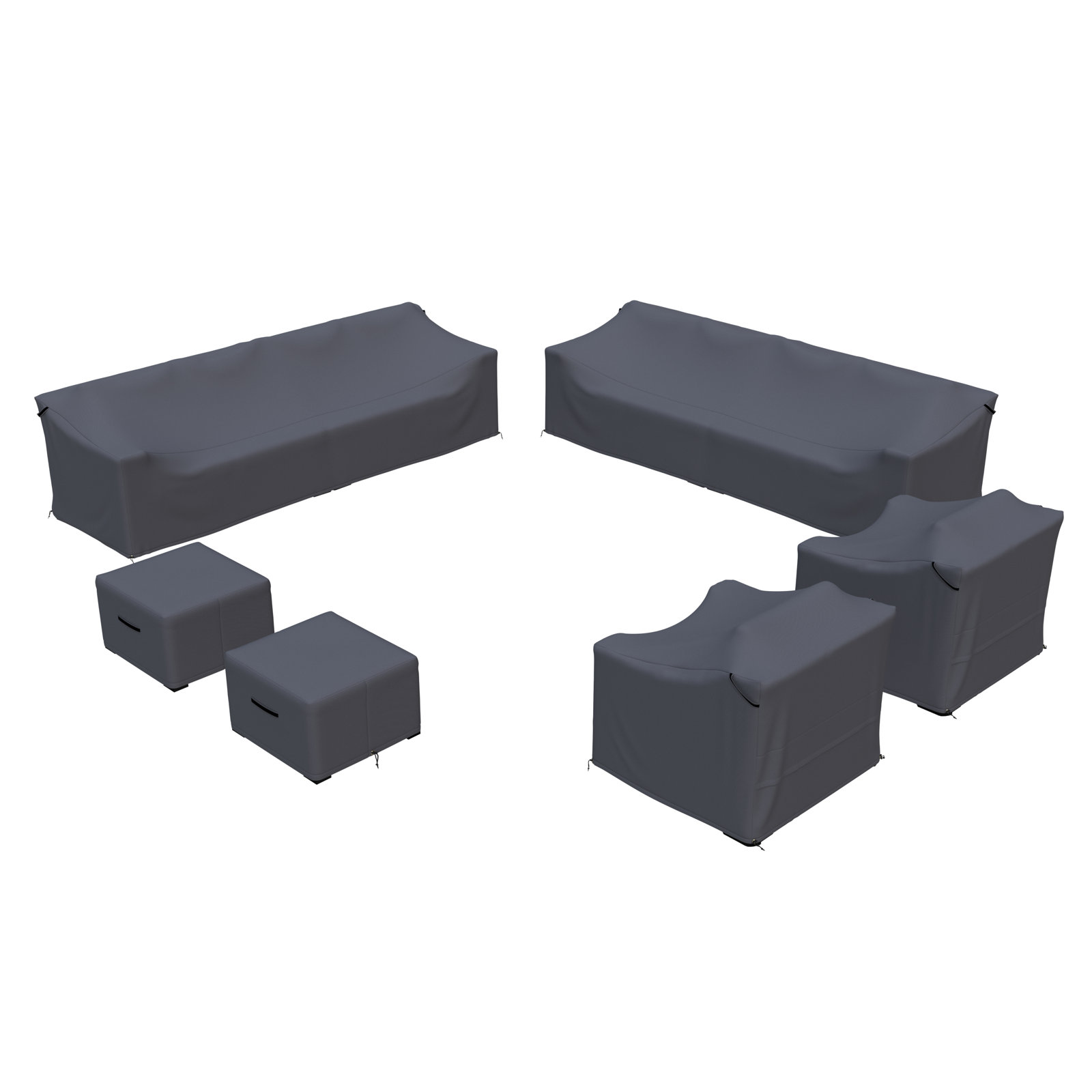Eloisa Outdoor Conversation Set Group Seating Patio Furniture Covers