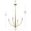 Lustre moyen à quatre lumières Jheni-127380296-130774070
