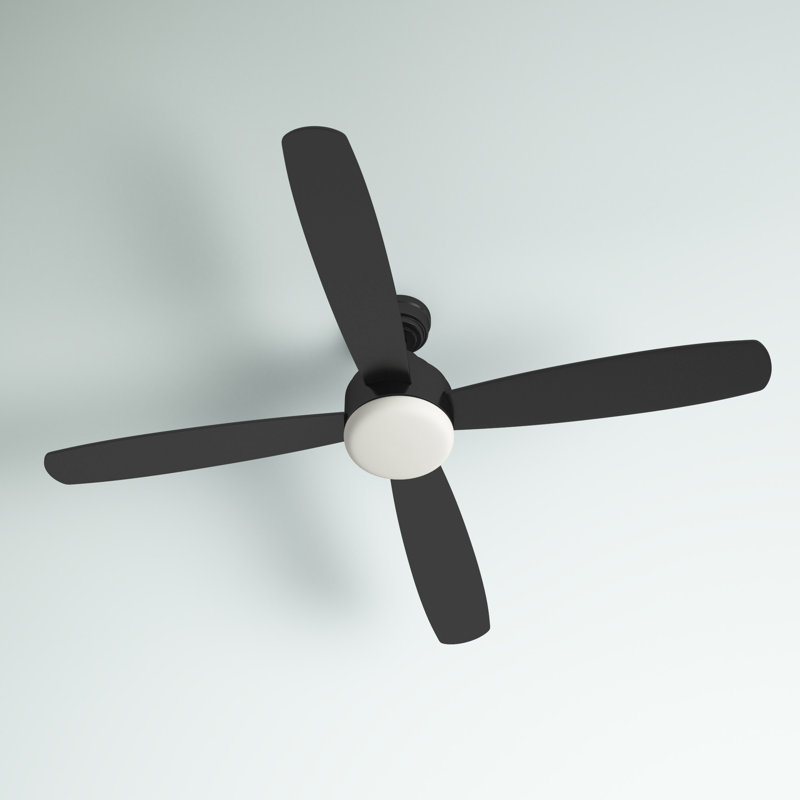 Kaya 52'' Ceiling Fan with LED Lights, Matte Black