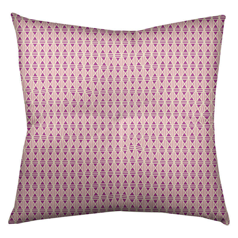 Coussin de sol Katelyn Elizabeth, 26 po x 26 po, Mauve / Rose