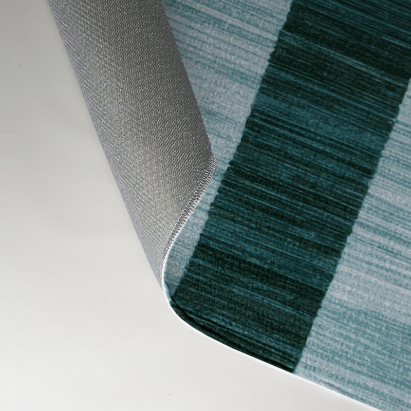 Tapis d'intérieur et d'extérieur à carreaux bleu, Rectangle 5 pi x 7 pi