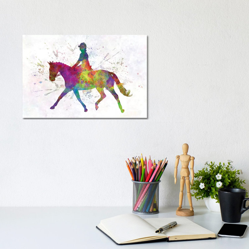 Horse Show V 1 Piece Wrapped Canvas Painting, 20.32cm H x 30.48cm W x 1.91cm D