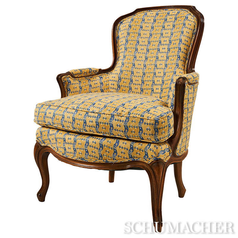 Tissu à rayures Ottilie, Jaune