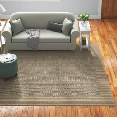 Tapis gris anthracite / vert à motif de chevrons tissé à plat à la main