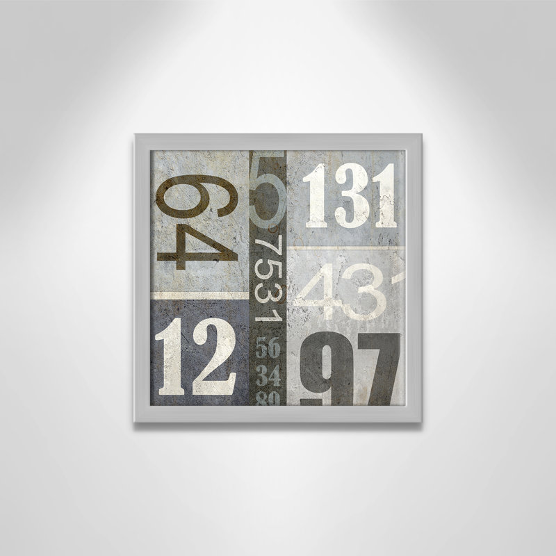 Art numérique encadré, 12" H x 12" W x 1.18" D, Encadré de boîte argent