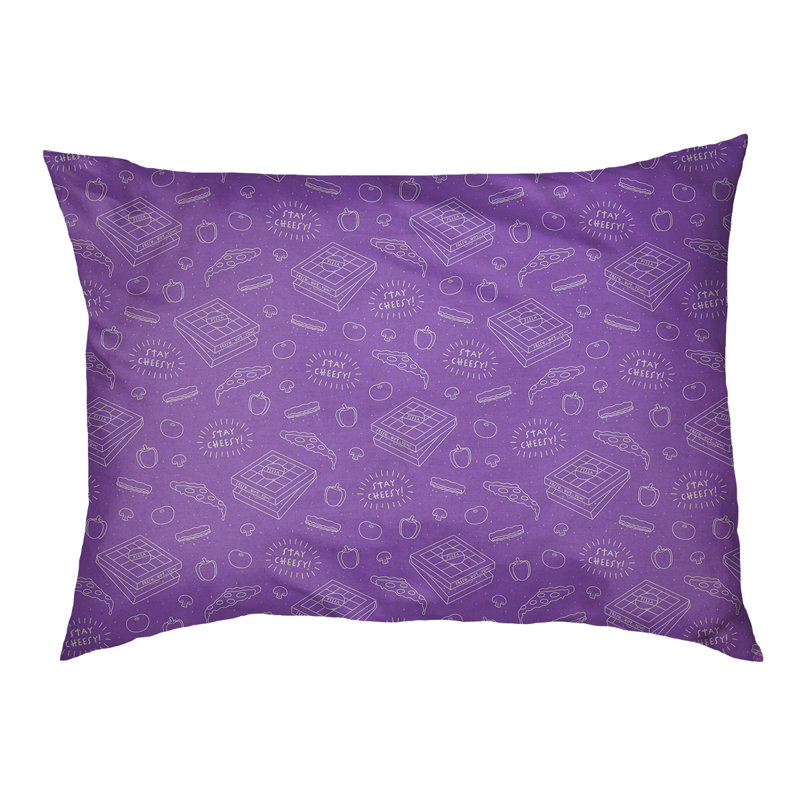Coussin de conception de lit pour chat arc-en-ciel Campion, L 52 po x l 42 po, Mauve