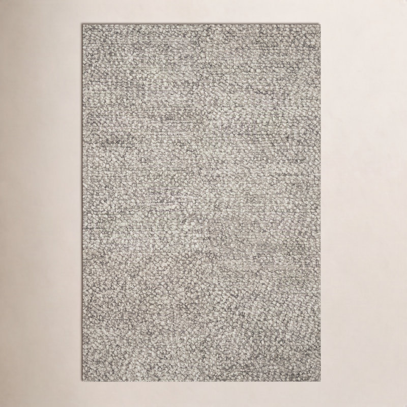Tapis pierre en laine tissé à la main Charte, Rectangle 5 pi x 7 pi 6 po