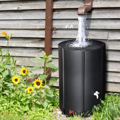 Weather Resistant Plastic Foldable Rain Barrel