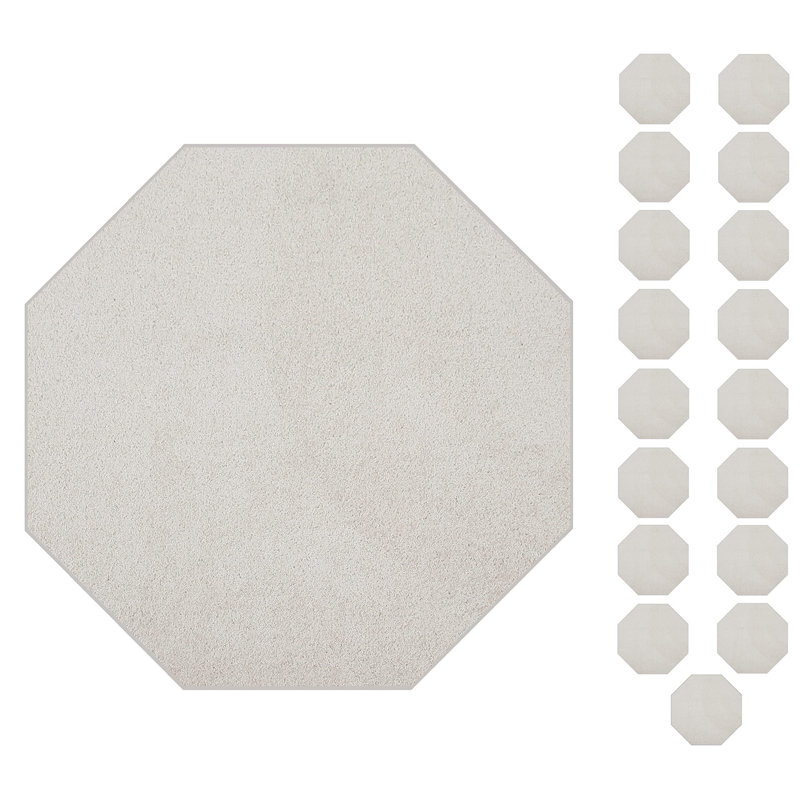 Ensemble de tapis intérieur / extérieur en polyester touffeté à la machine Perpetue, Octogone 2 pi x 2 pi