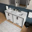Meuble-lavabo double avec comptoir en quartz blanc-1532270214