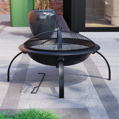 Abigaille Round Steel Smokeless Fire Pit