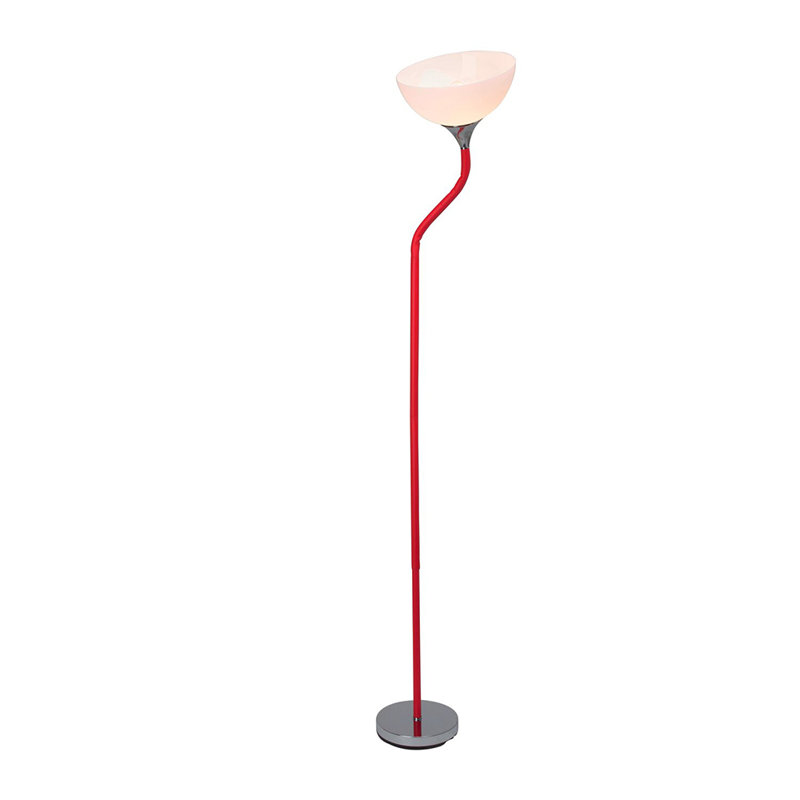 180cm Torchiere Floor Lamp, Red