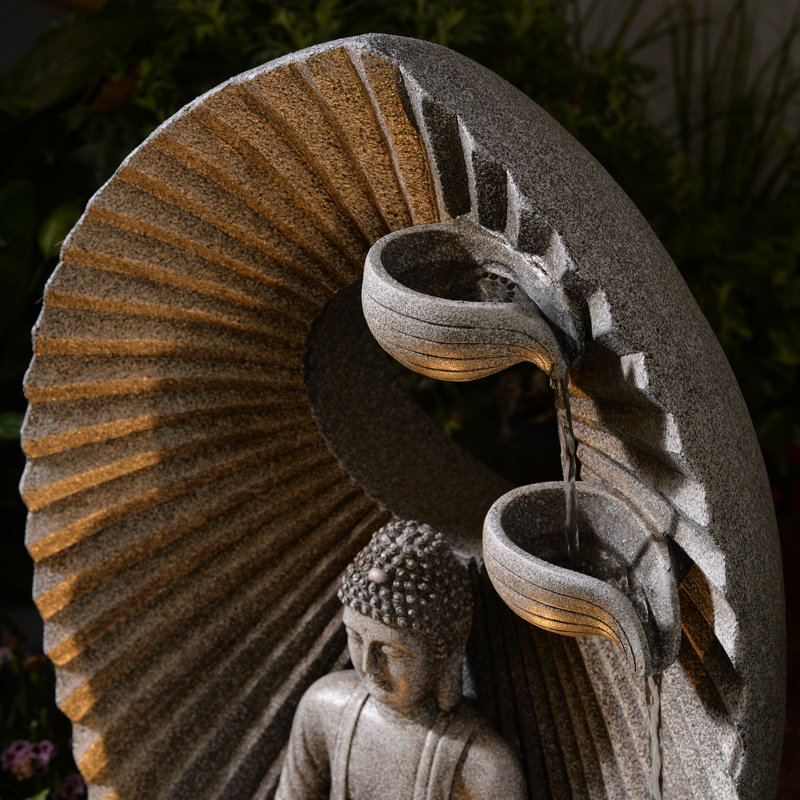 Fontaine à DEL cascade de Bouddha