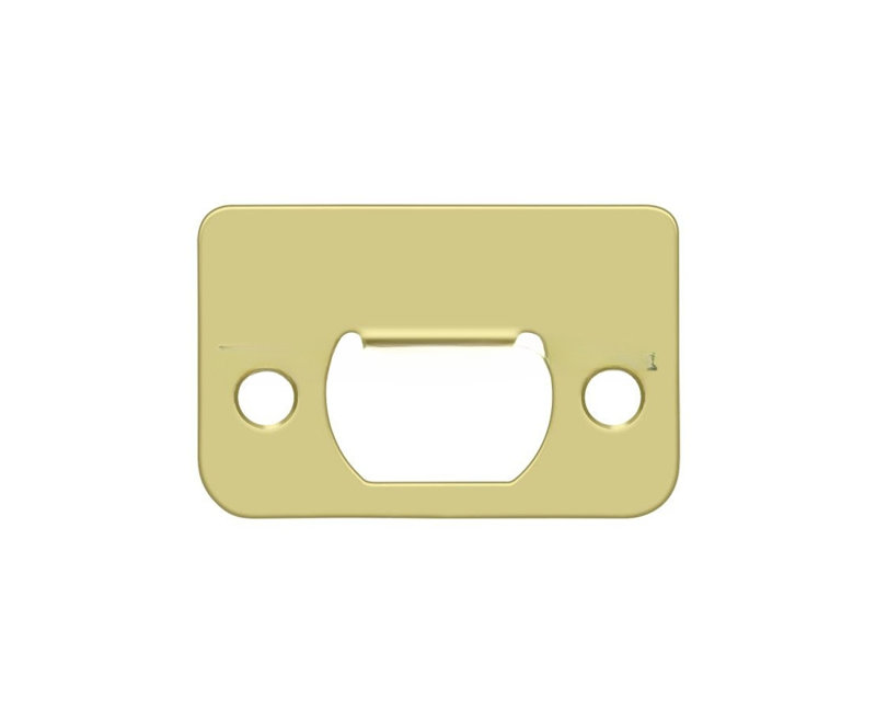 Deltana SP225U3 Strike Plate, 2-1/4" x 1-1/2" in Polished Brass