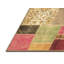 Tapis jaune / gris en laine tissé à la machine Patchwork-926127627