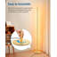 Lampe de coin à DEL à DEL, lampe sur pied à intensité variable avec lumière blanche chaude, design minimaliste pour le salon, la chambre à coucher et le bureau