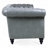 84.65" Rolled Arm Chesterfield 3 Seater Sofa-543757441