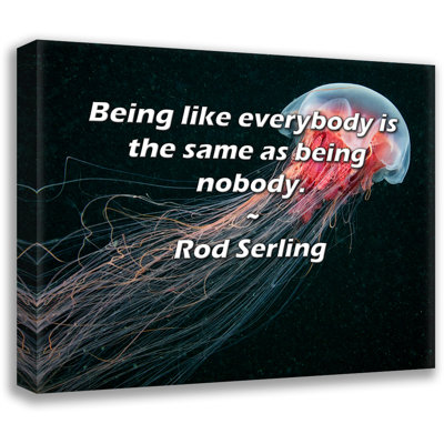 Artsy Quote By Rod Serling Gallery Wrapped Canvas