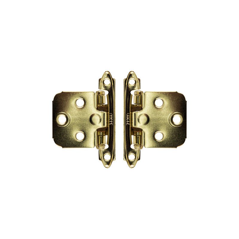 Paire de charnières encastrées à fermeture automatique