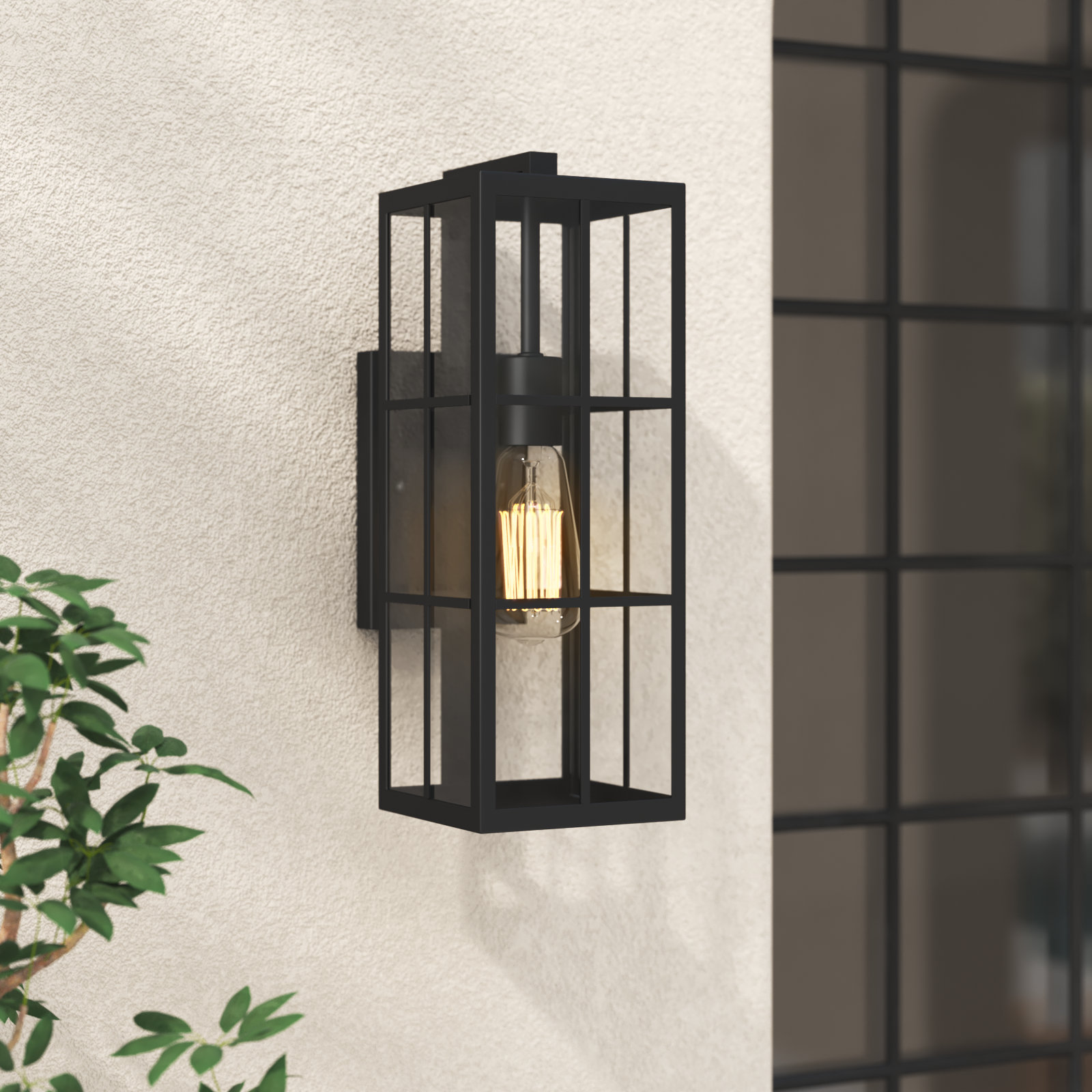 Sianna Outdoor Sconce, 16" H x 5.5" W x 8.25" D