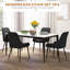 Chaise d'appoint en métal capitonnée Kardarius-372888914