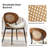 Pateley Mid-Century Modern Rattan Dining Chair Set-107868626-107868625