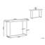 Llorente 120cm Glass Top Console Table