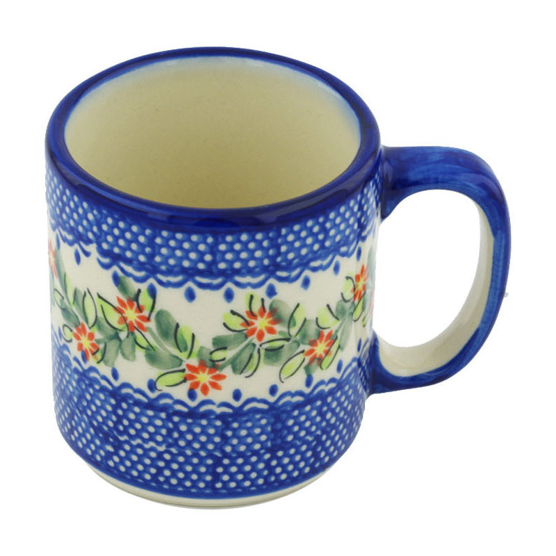 Elegant Garland Stoneware Coffee Mug