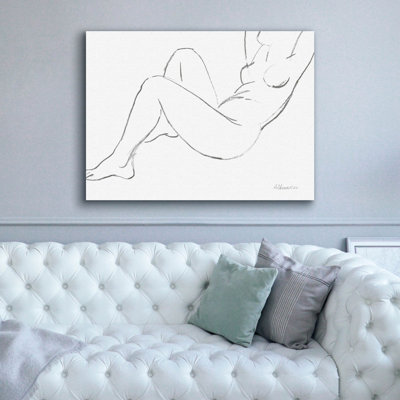 Toile épique «Nude S Croquis 2» par Albena Hristova, graffiti épique, 54 po x 40 po