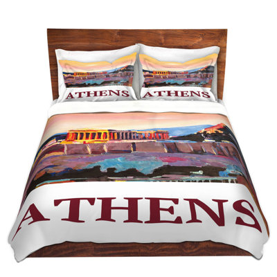 Ensemble de housse de couette affiche athènes