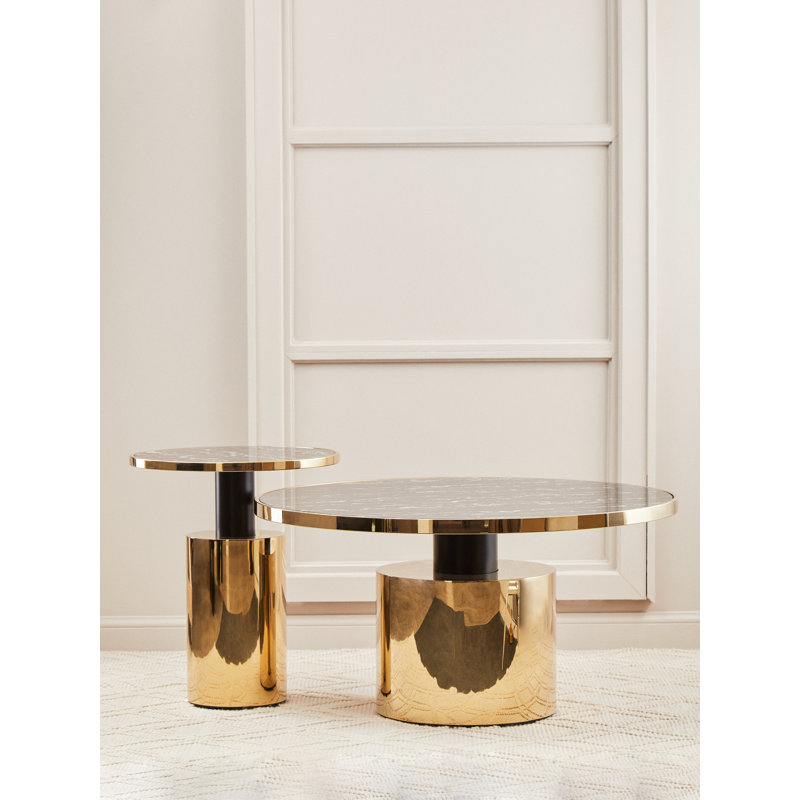 Bhodi Glass Top End Table