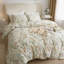 Cotton Floral Duvet Cover Set-1587347174-1587190099
