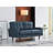 Faux Leather Square Arm Loveseat-81892249-118588785