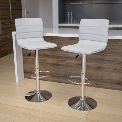 Tabouret de bar à hauteur réglable en vinyle Ben