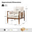Fauteuil en bois massif Avidite l 27,25 po sans assemblage requis-121085776