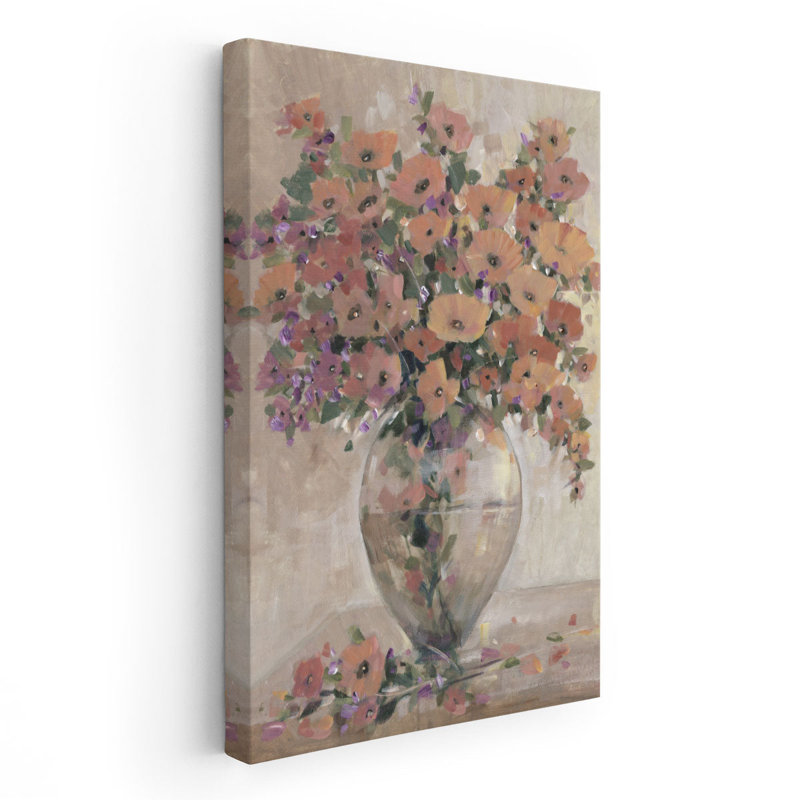 Flower Flower I - reproduction d'art sur toile, H 60 po x l 40 po