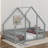 Amarionna Wood House-Shaped Floor Bed with Fence, Guardrails-1277471101-1277471102