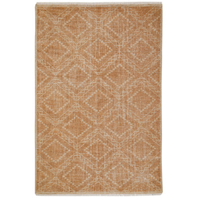 Alfreda Hand-Knotted Geometric Wool Rug