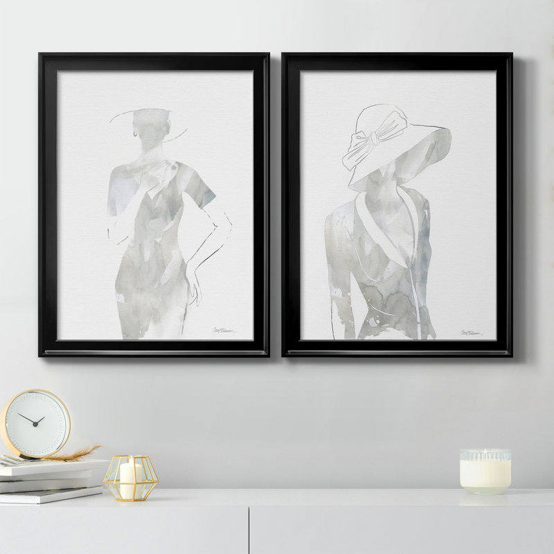 Fashion Cover I, reproduction encadrée de qualité supérieure - prête à être accrochée, Noir, H 22,5 po x l 61 po x P 3 po